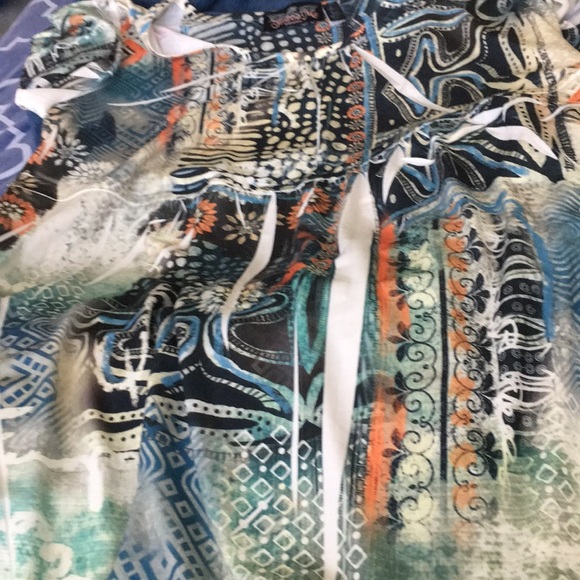 TATTOO ME WOMAN TUNIC 2X SCOOPNECK MULTI-COLOR HOT - Picture 5 of 6